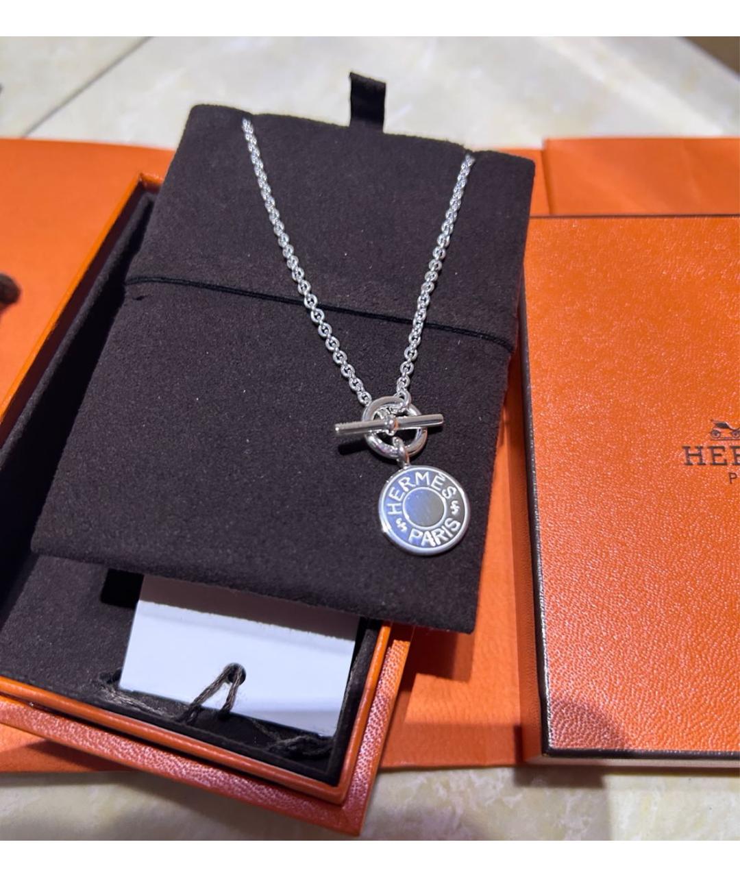 HERMES Серебряная серебряная подвеска, фото 5