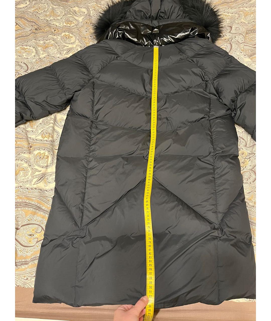 DIEGO M Черный полиэстеровый пуховик, фото 7