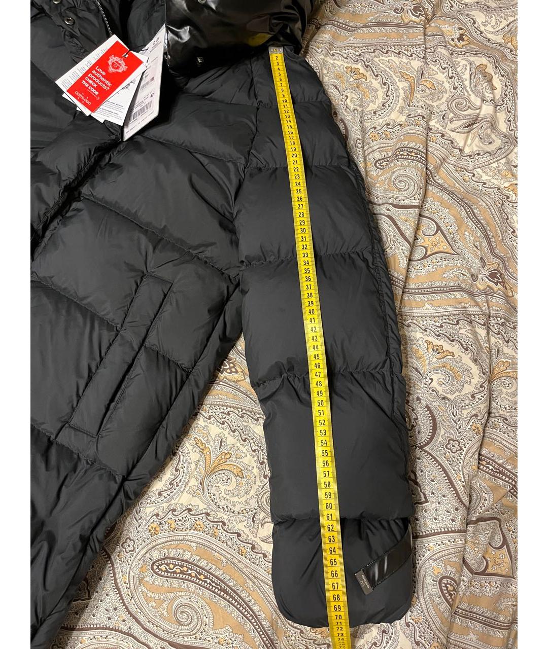 DIEGO M Черный полиэстеровый пуховик, фото 6