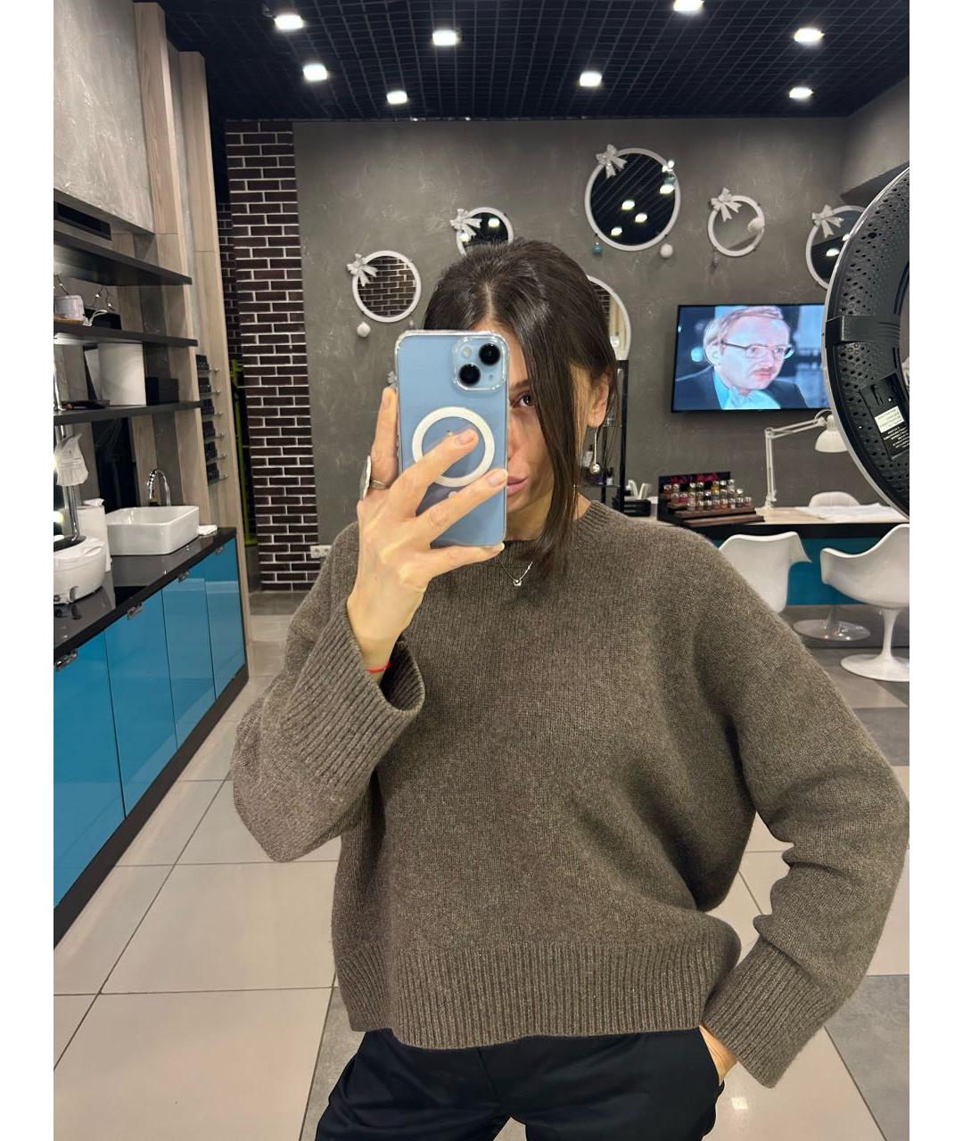 12 STOREEZ Коричневый кашемировый джемпер / свитер, фото 6