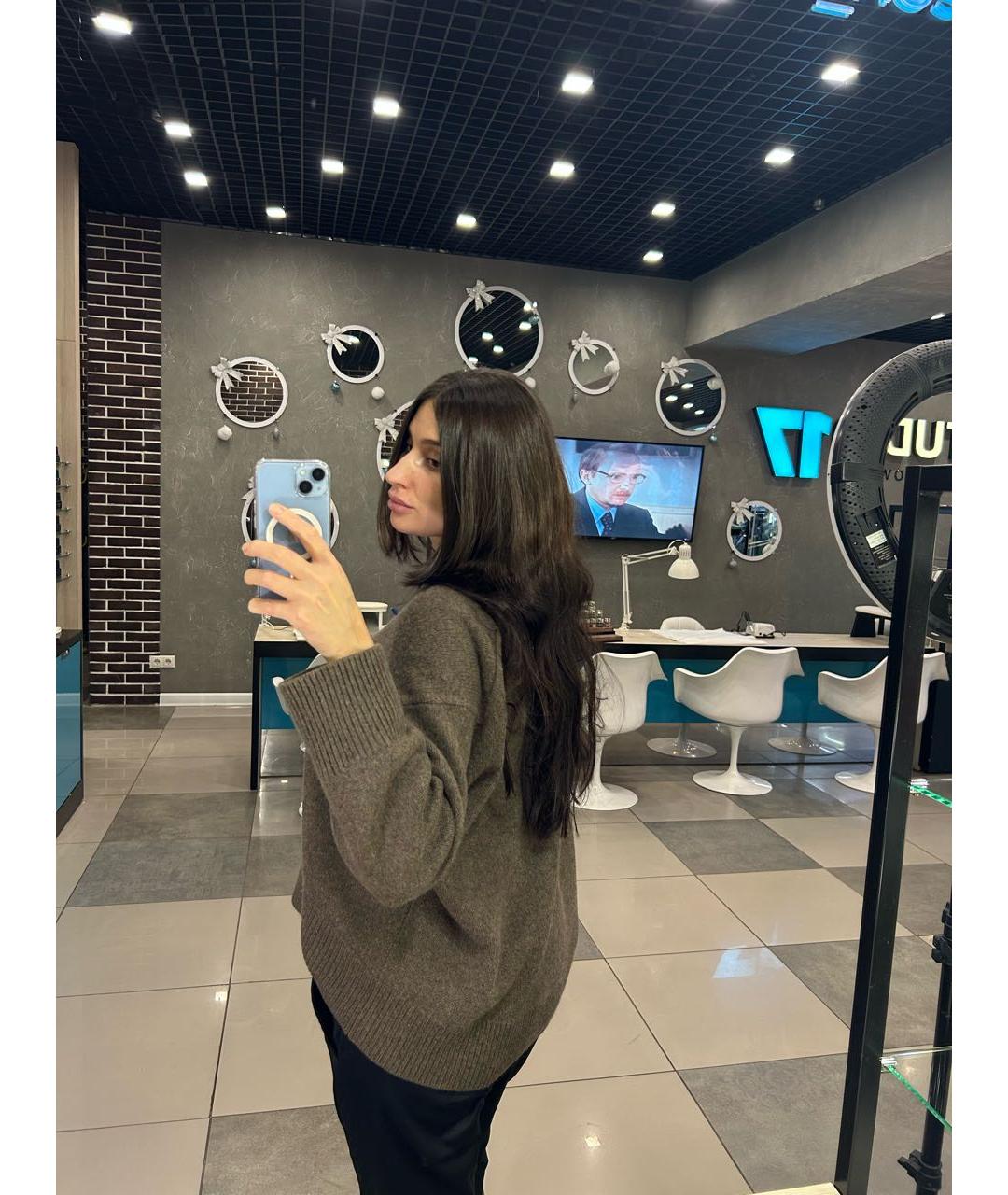 12 STOREEZ Коричневый кашемировый джемпер / свитер, фото 7