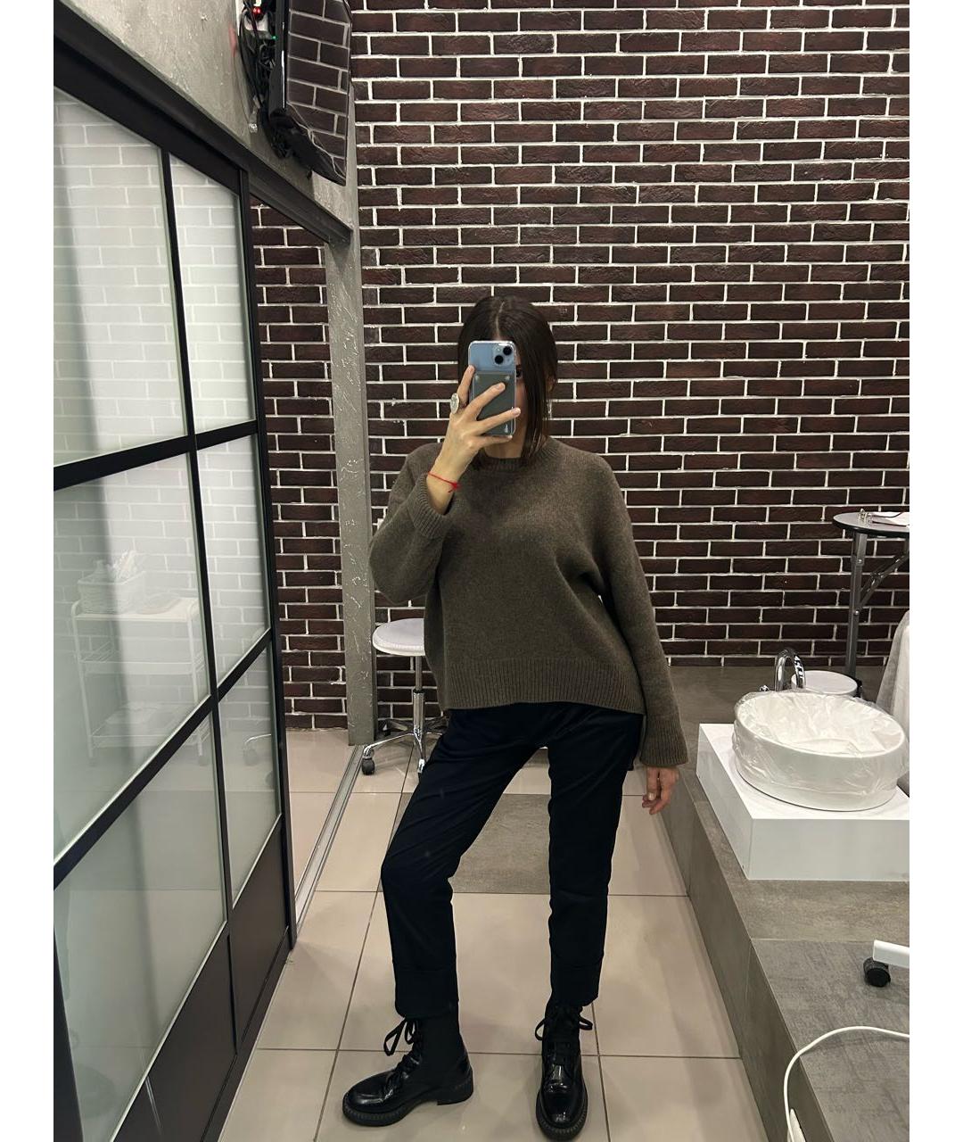 12 STOREEZ Коричневый кашемировый джемпер / свитер, фото 5