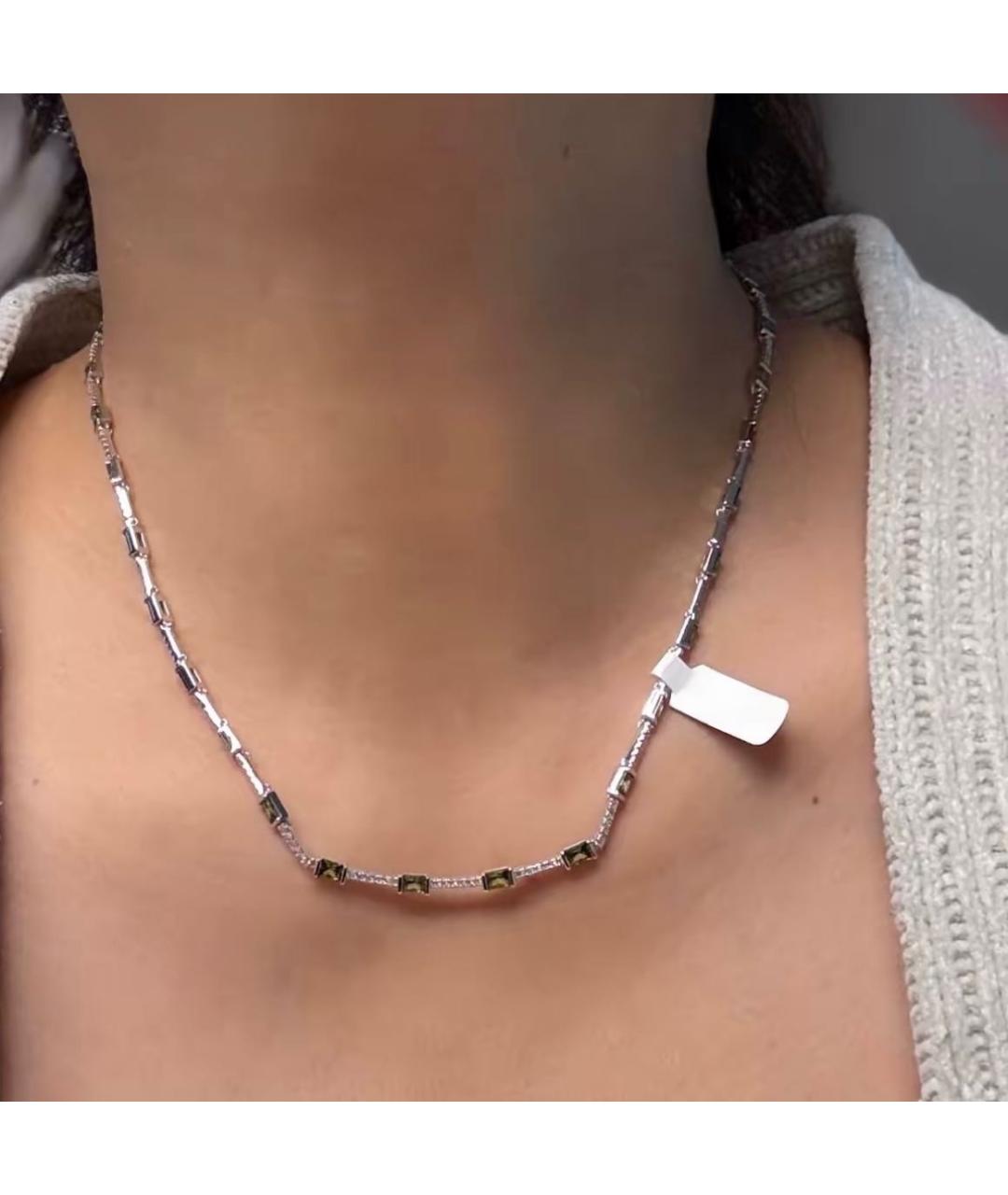 APM Monaco Зеленые серебряное колье, фото 7