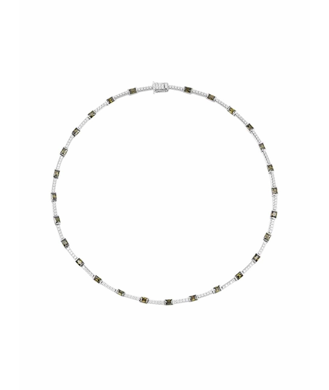 APM Monaco Зеленые серебряное колье, фото 1