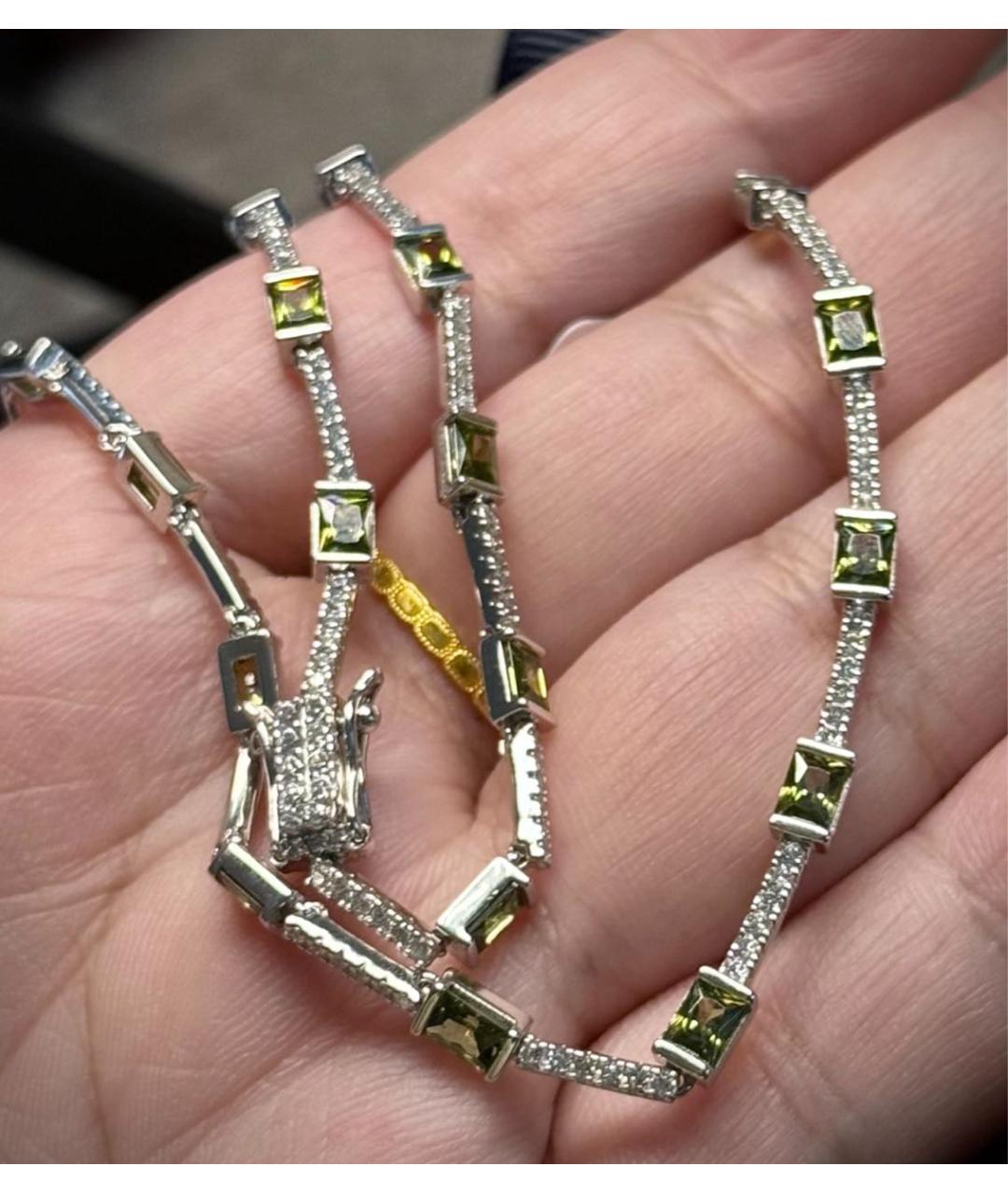 APM Monaco Зеленые серебряное колье, фото 5