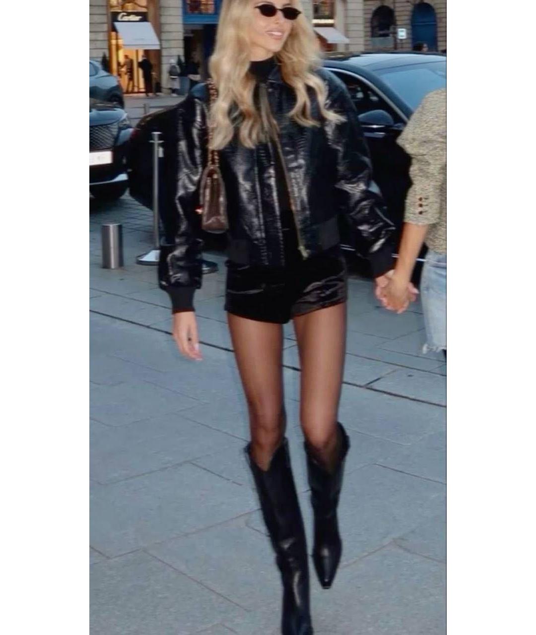 ANINE BING Черные кожаные сапоги, фото 3