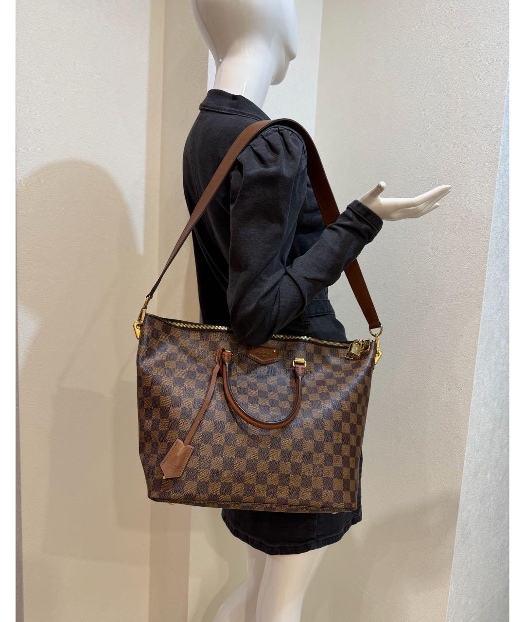 LOUIS VUITTON Коричневая сумка с короткими ручками, фото 5