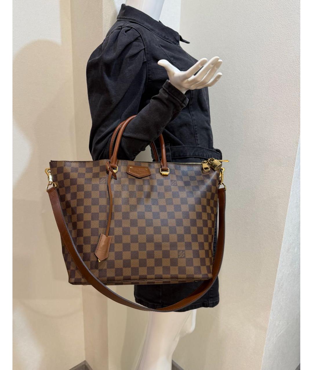 LOUIS VUITTON Коричневая сумка с короткими ручками, фото 6