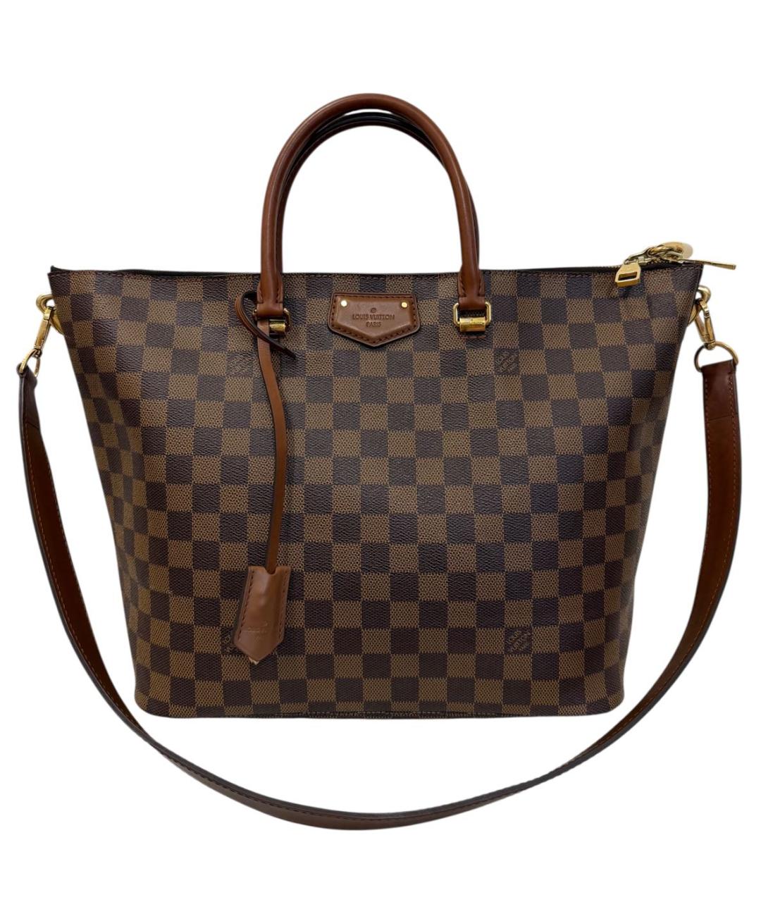 LOUIS VUITTON Коричневая сумка с короткими ручками, фото 9