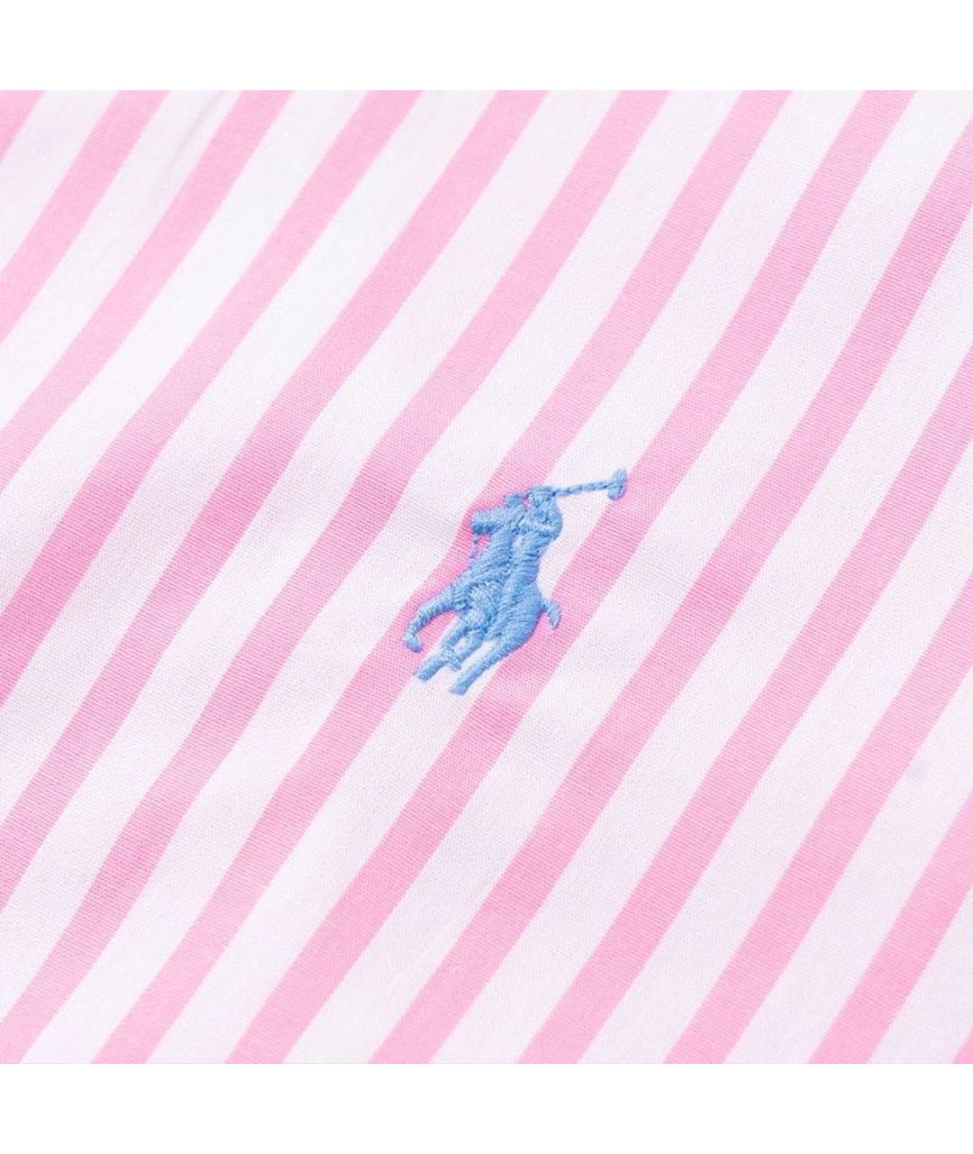POLO RALPH LAUREN Розовая хлопковая рубашка/блузка, фото 4