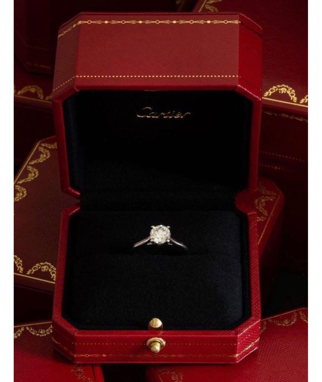 CARTIER Серебряное платиновое кольцо, фото 6