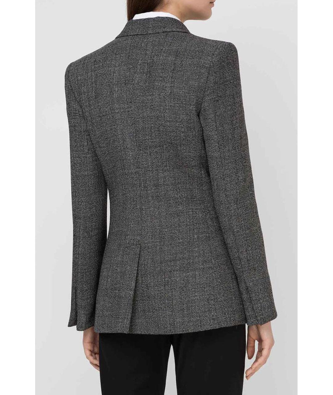 PHILOSOPHY DI LORENZO SERAFINI Антрацитовый шерстяной жакет/пиджак, фото 3