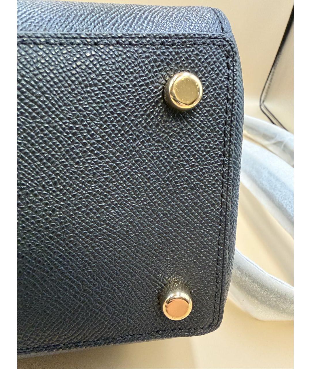 COACH Черная кожаная сумка через плечо, фото 8