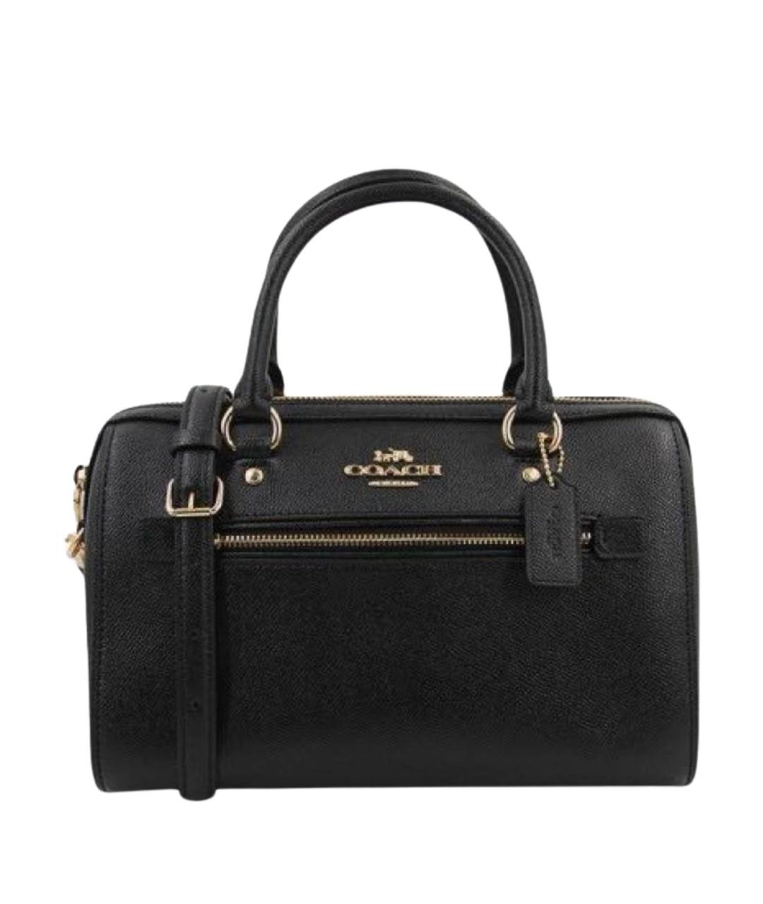 COACH Черная кожаная сумка через плечо, фото 1