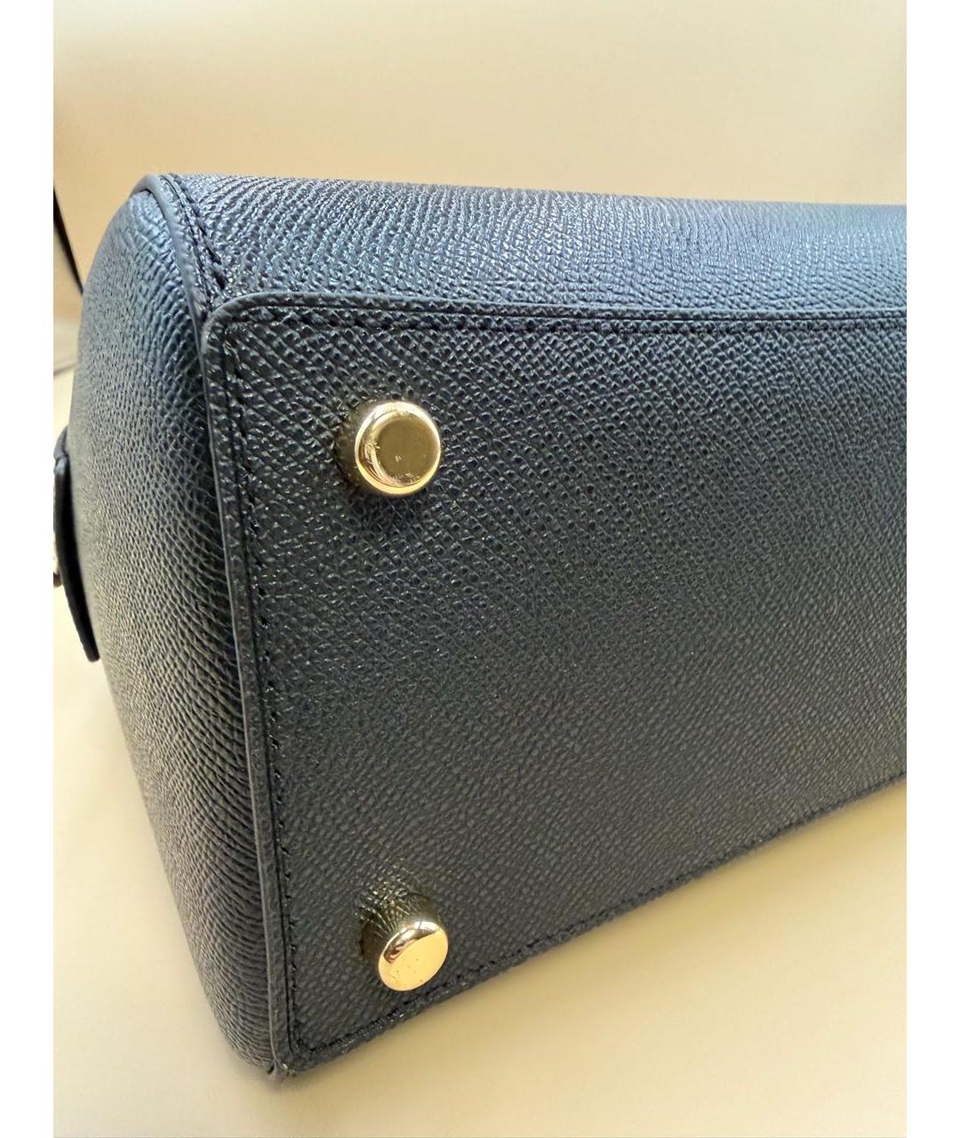 COACH Черная кожаная сумка через плечо, фото 7