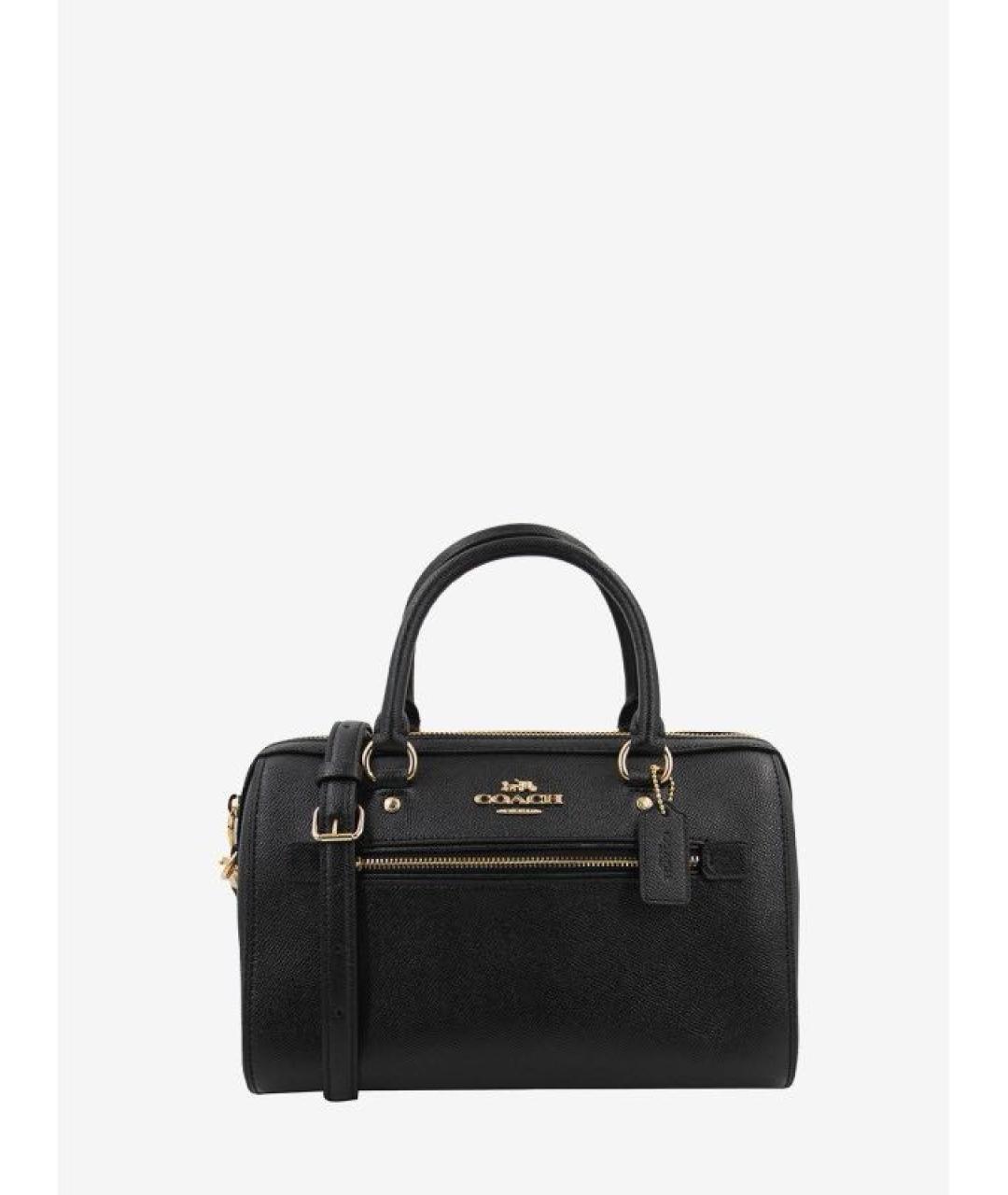 COACH Черная кожаная сумка через плечо, фото 9