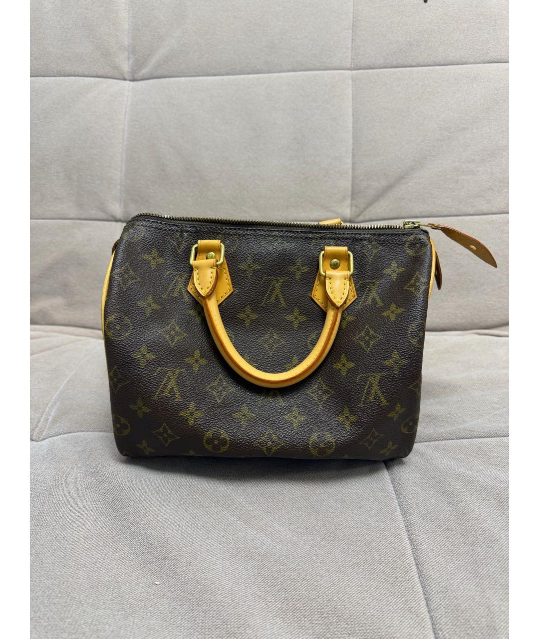 LOUIS VUITTON Коричневая сумка с короткими ручками, фото 5