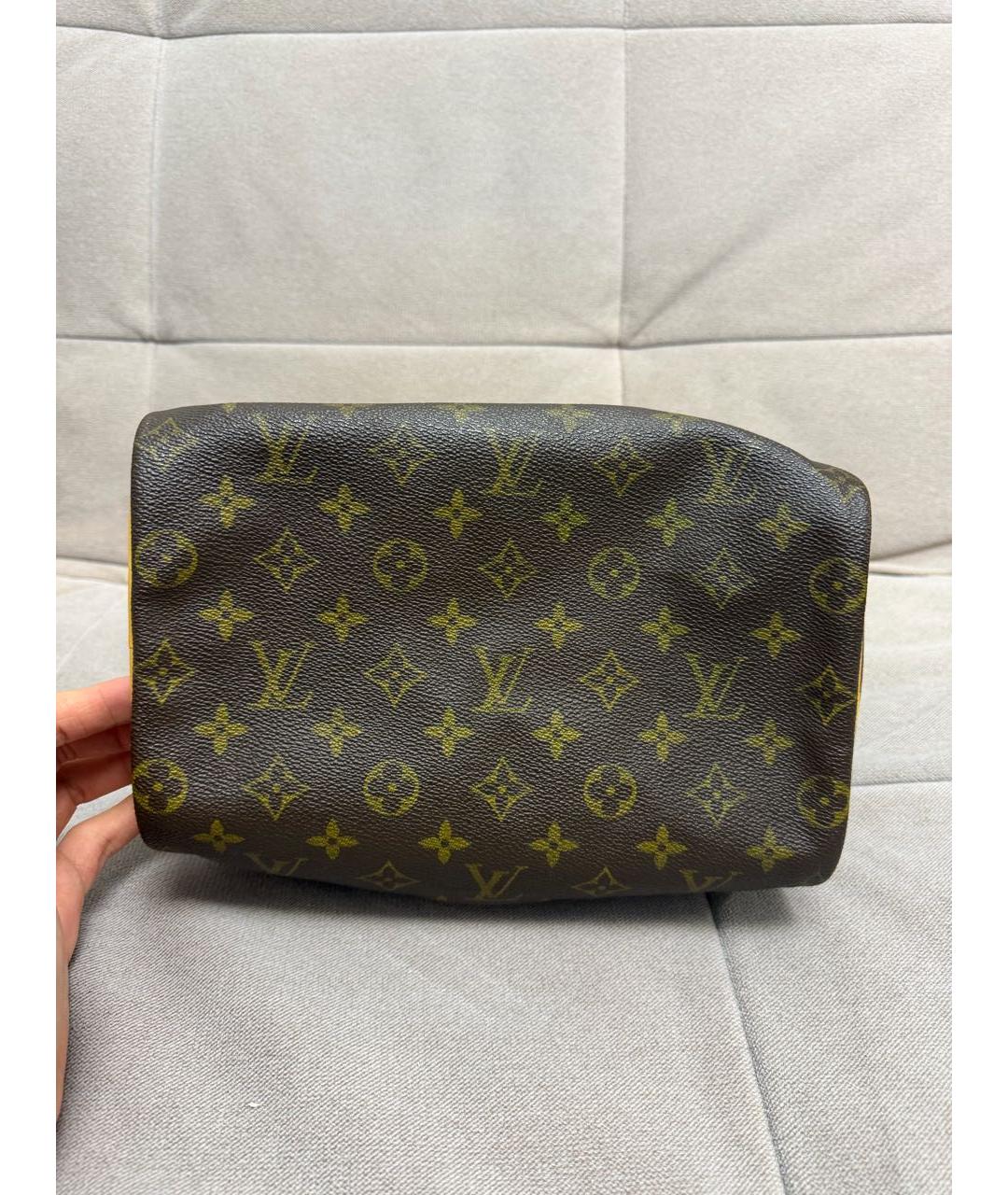 LOUIS VUITTON Коричневая сумка с короткими ручками, фото 3