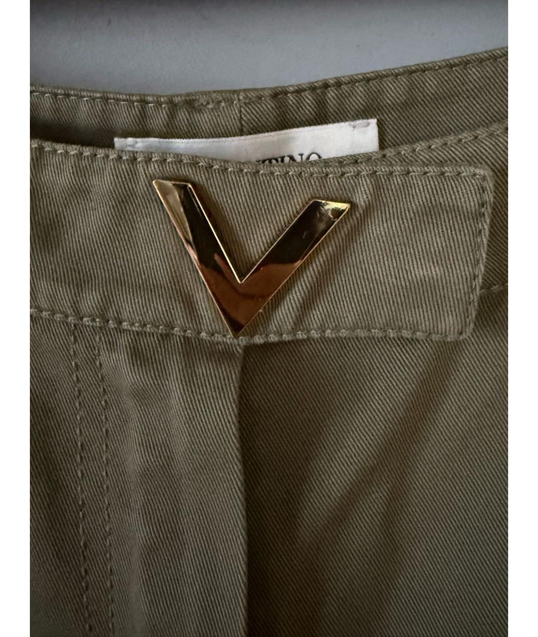 VALENTINO Зеленые хлопковые шорты, фото 5