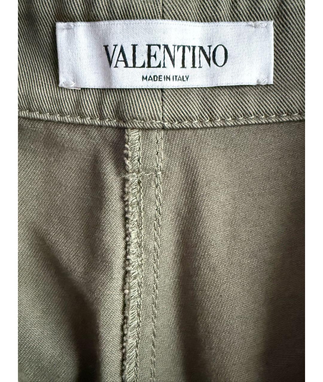 VALENTINO Зеленые хлопковые шорты, фото 3