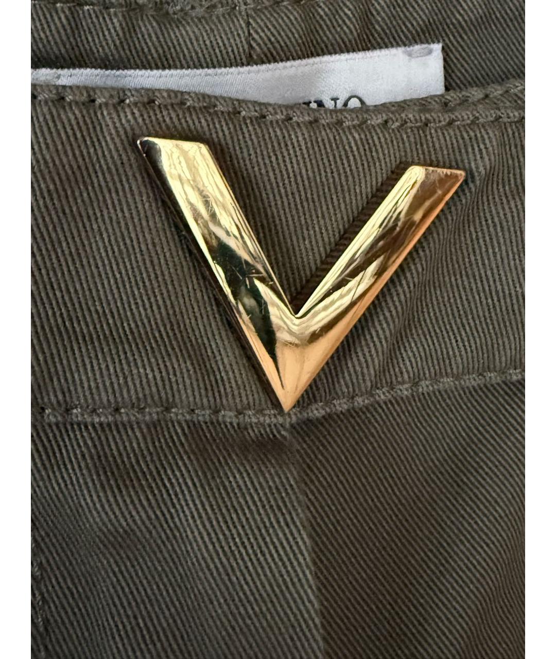 VALENTINO Зеленые хлопковые шорты, фото 6