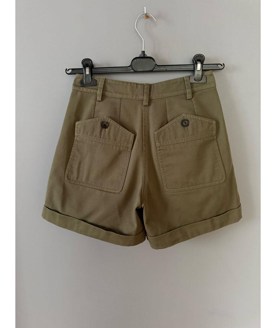 VALENTINO Зеленые хлопковые шорты, фото 2