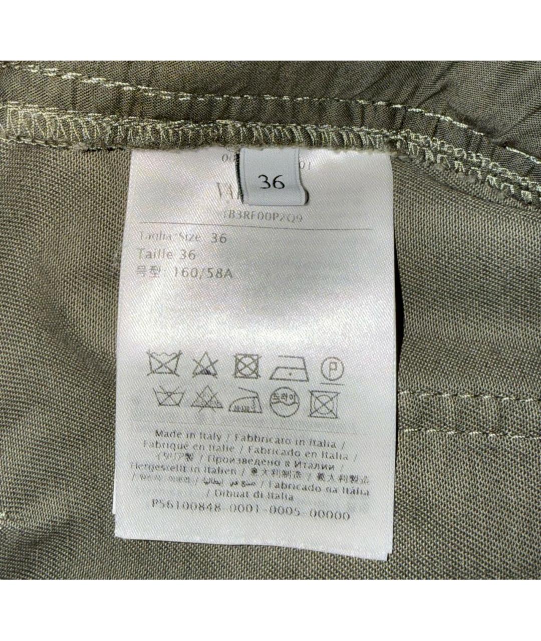 VALENTINO Зеленые хлопковые шорты, фото 4