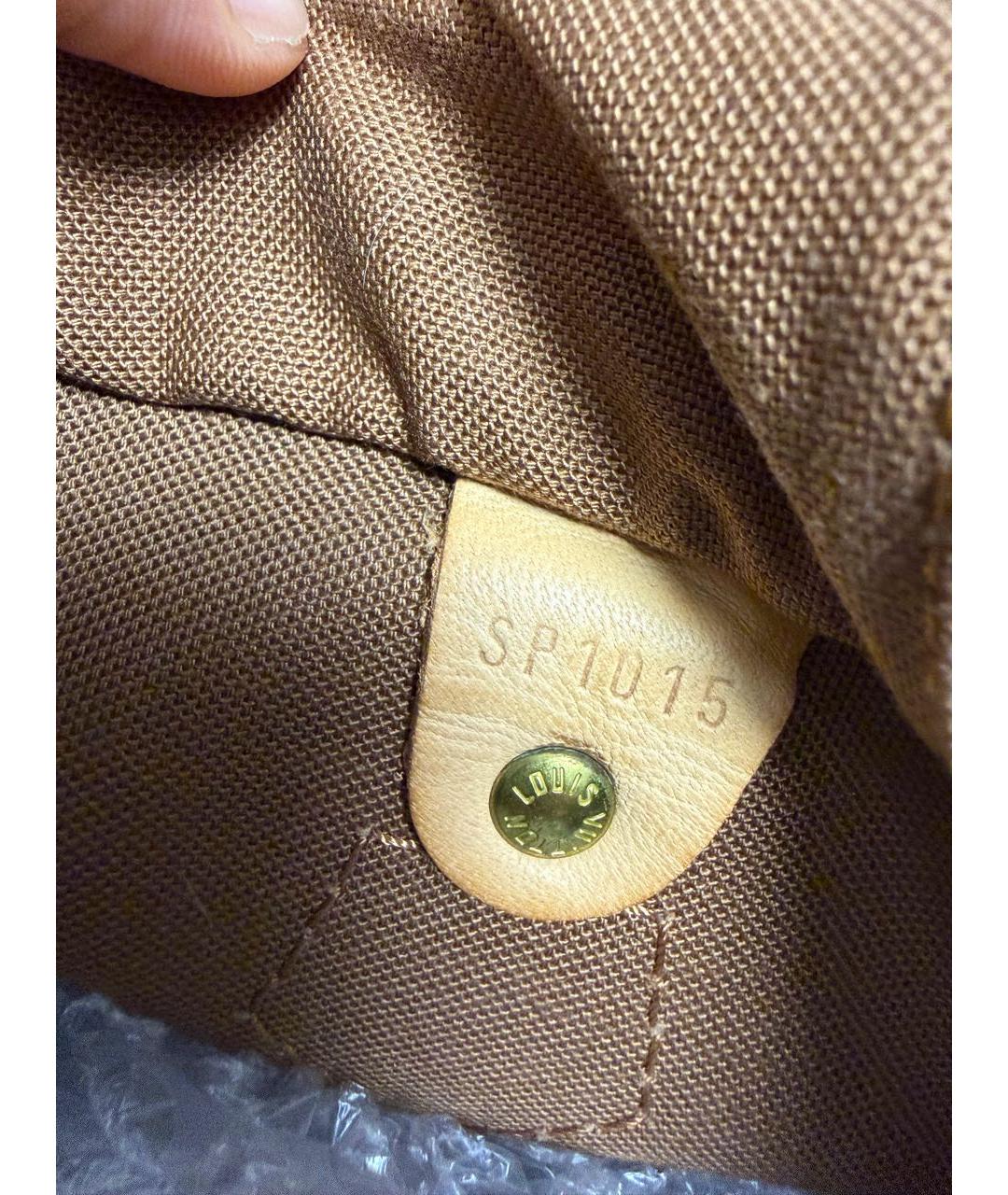 LOUIS VUITTON Коричневая сумка с короткими ручками, фото 4