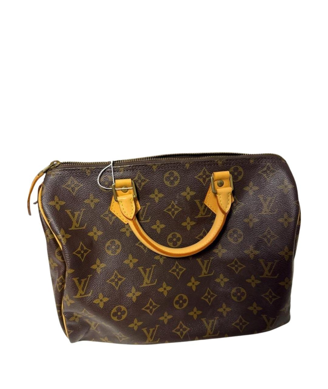 LOUIS VUITTON Коричневая сумка с короткими ручками, фото 1