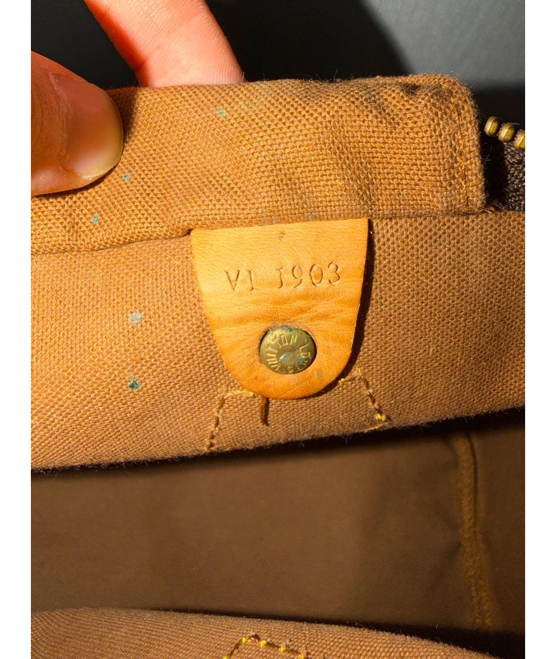 LOUIS VUITTON Коричневая сумка с короткими ручками, фото 4