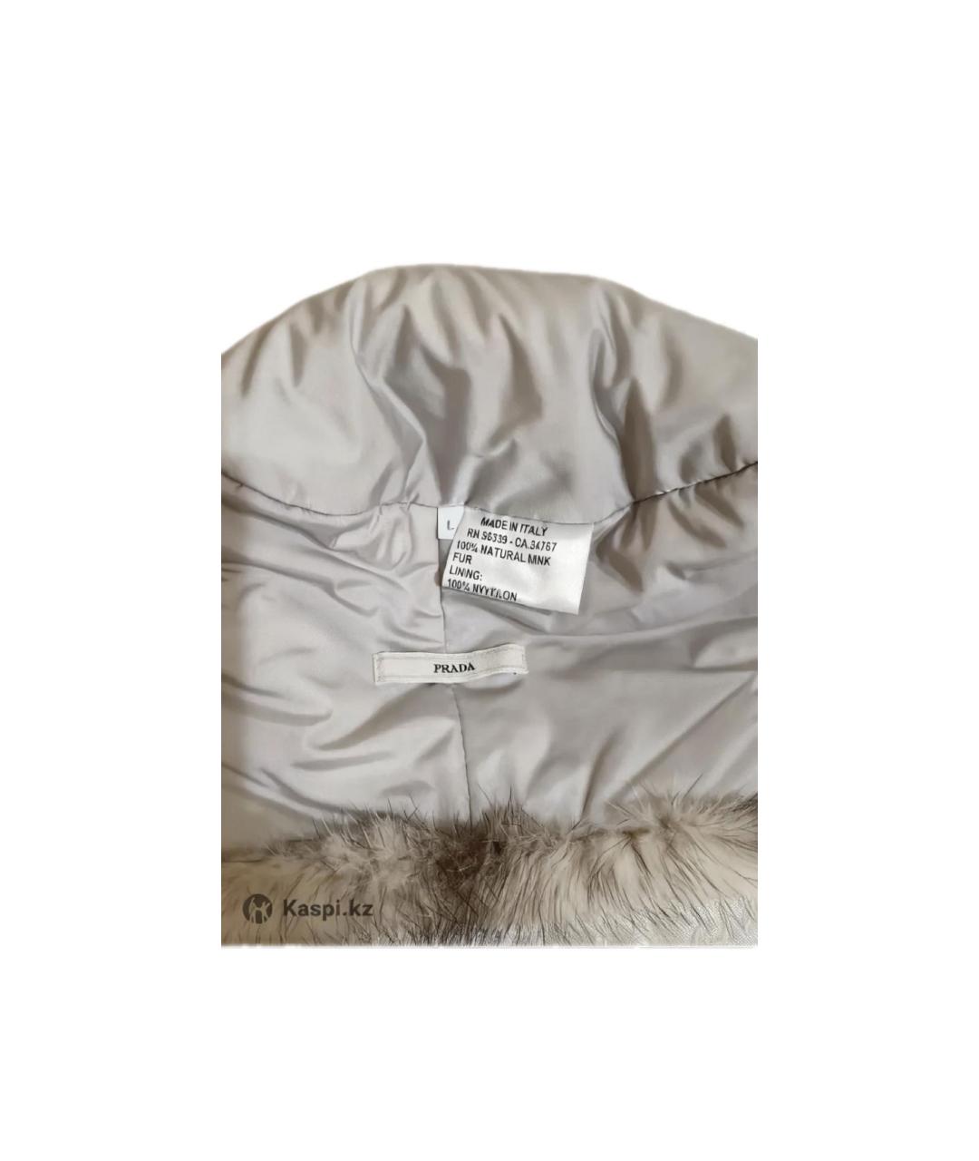 PRADA Серая шерстяная шапка, фото 3