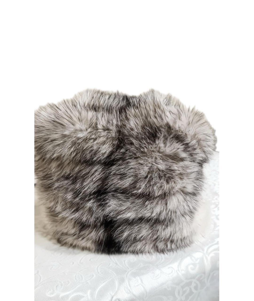 PRADA Серая шерстяная шапка, фото 4