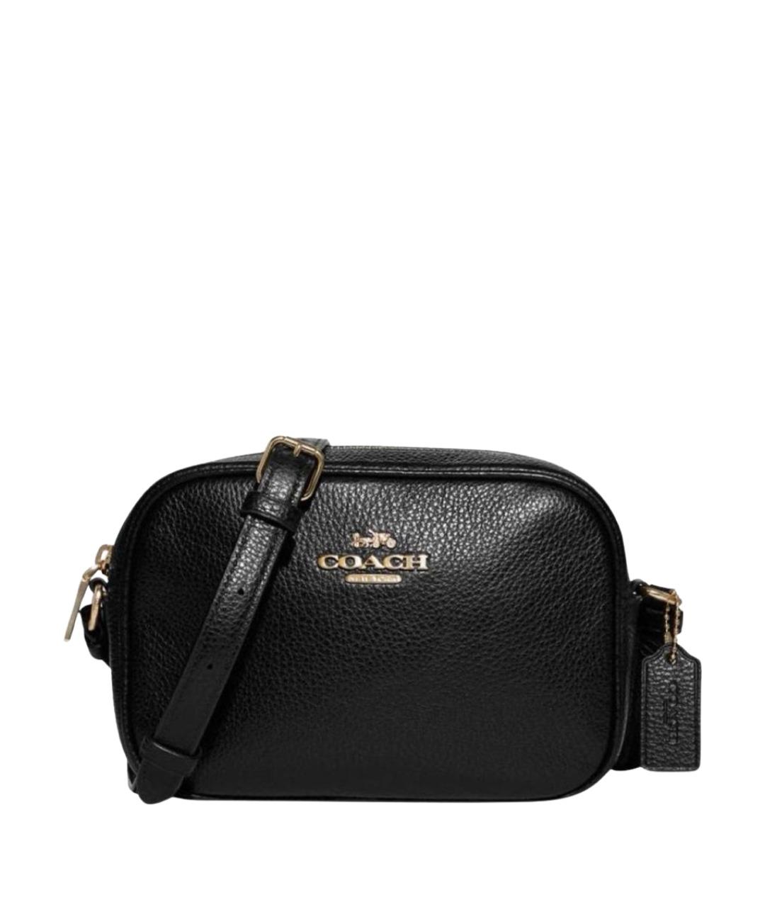 COACH Черная кожаная сумка через плечо, фото 1