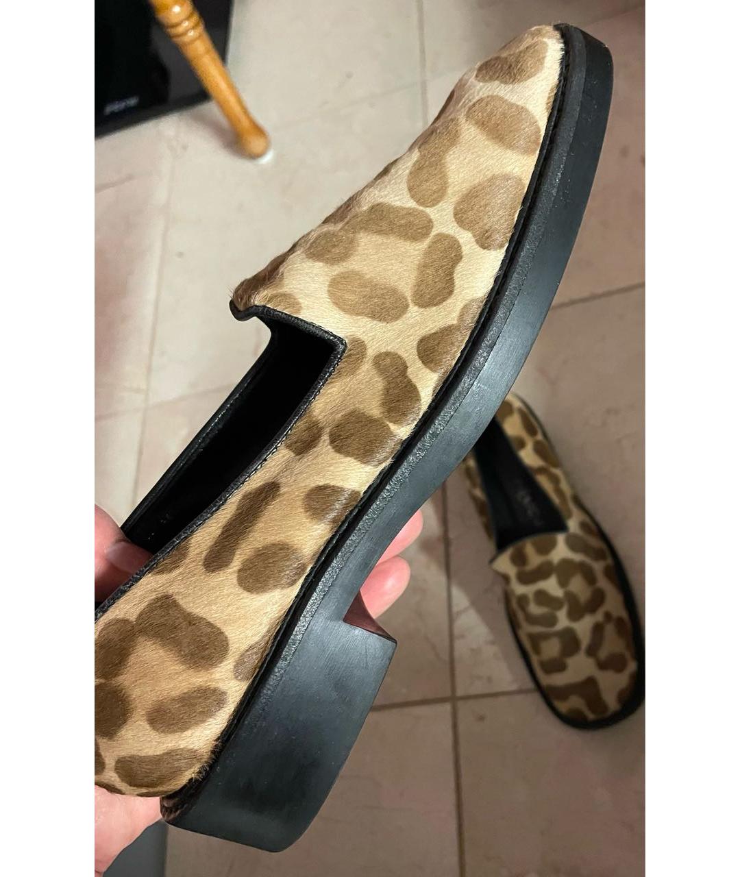 YVES SAINT LAURENT BEAUTY Золотые лоферы, фото 8