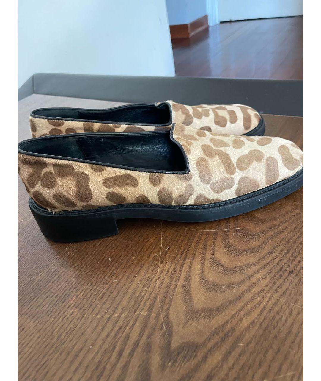 YVES SAINT LAURENT BEAUTY Золотые лоферы, фото 2