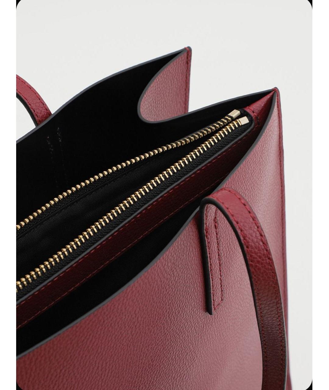 MARC JACOBS Бордовая кожаная сумка через плечо, фото 3