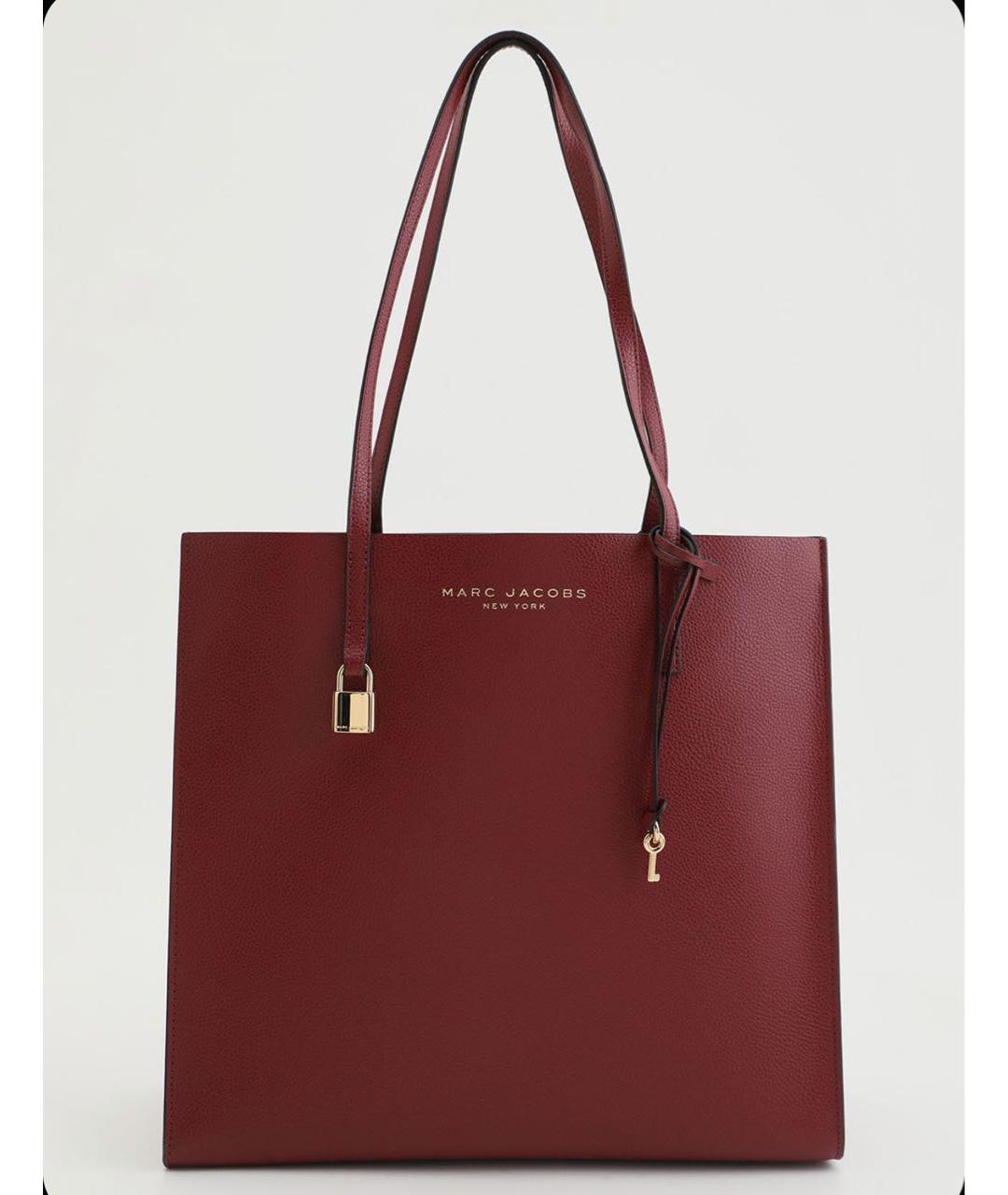 MARC JACOBS Бордовая кожаная сумка через плечо, фото 6