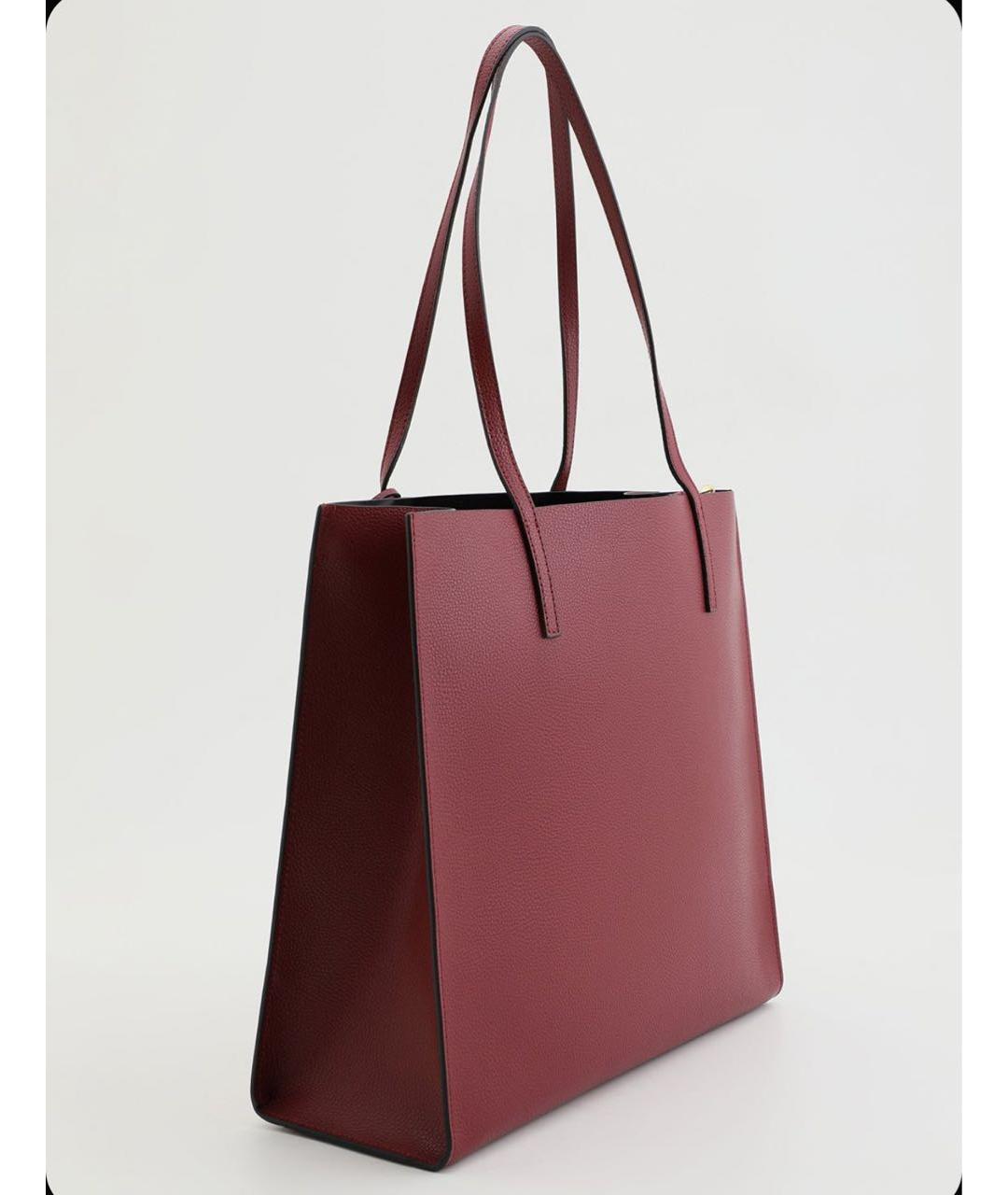 MARC JACOBS Бордовая кожаная сумка через плечо, фото 2