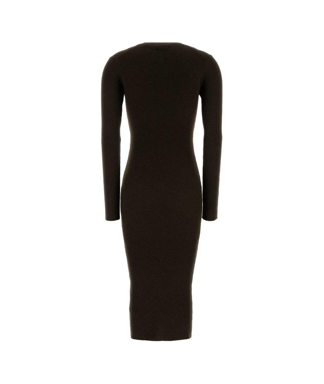 FEAR OF GOD ESSENTIALS Коричневое полиэстеровое платье, фото 2