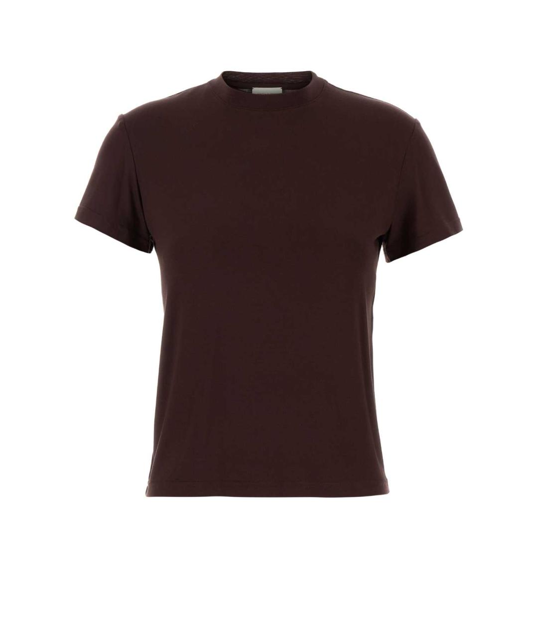 MAGDA BUTRYM Коричневая вискозная футболка, фото 1