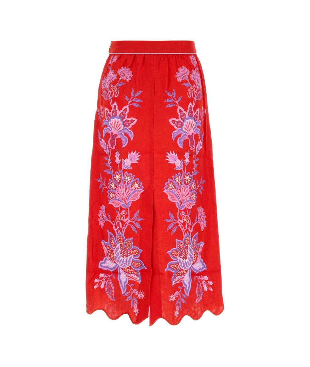 FARM RIO Мульти льняная юбка миди, фото 2