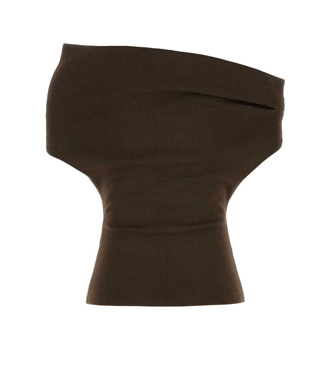 ARMARIUM Коричневая вискозная майка, фото 2