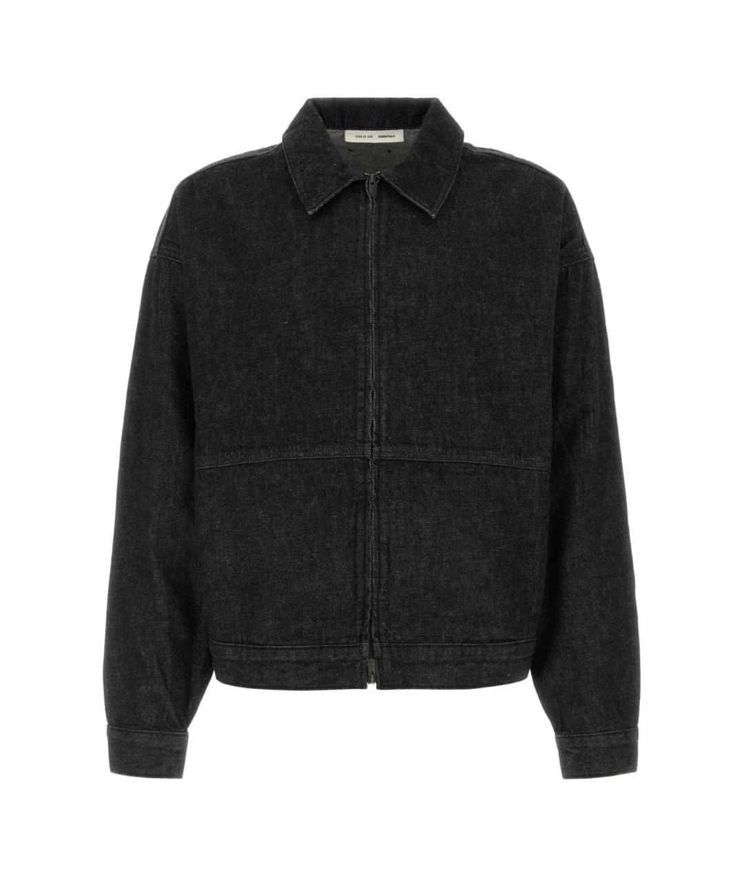 FEAR OF GOD ESSENTIALS Черная деним куртка, фото 1