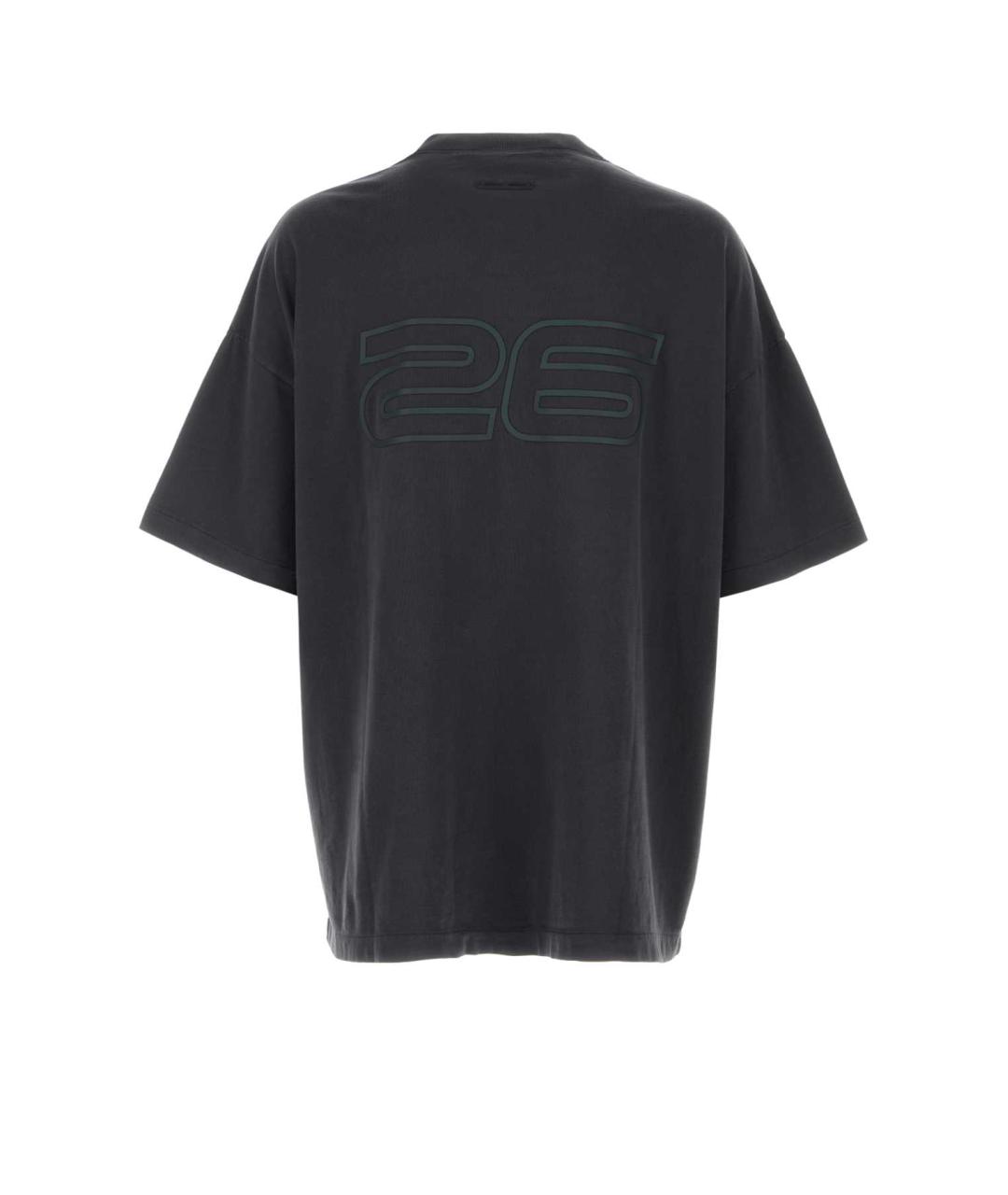 FEAR OF GOD ESSENTIALS Антрацитовая хлопковая футболка, фото 2