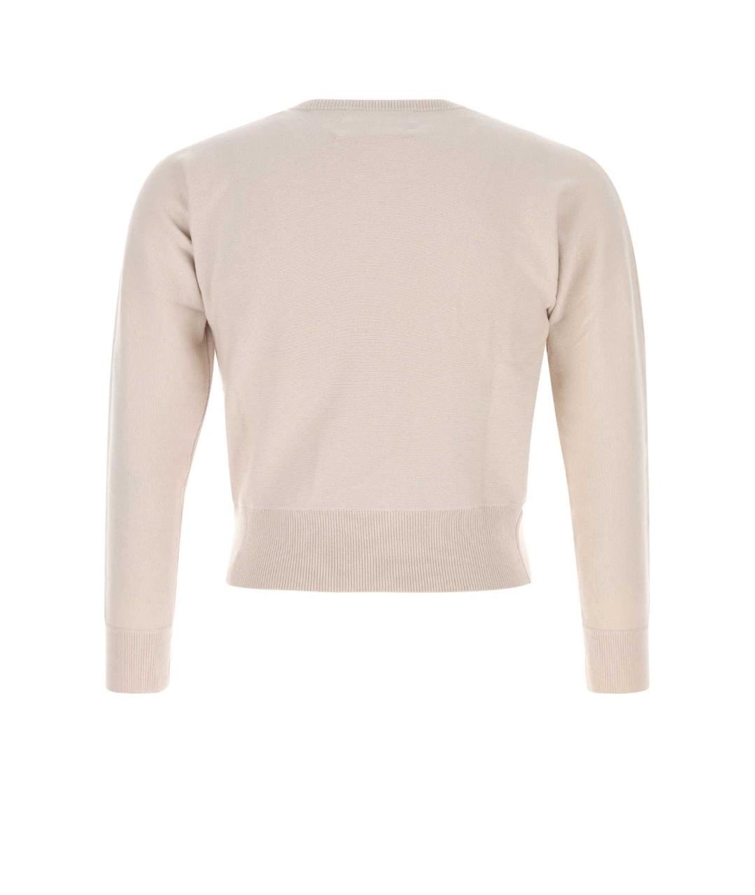 EXTREME CASHMERE Бежевый кашемировый джемпер / свитер, фото 2