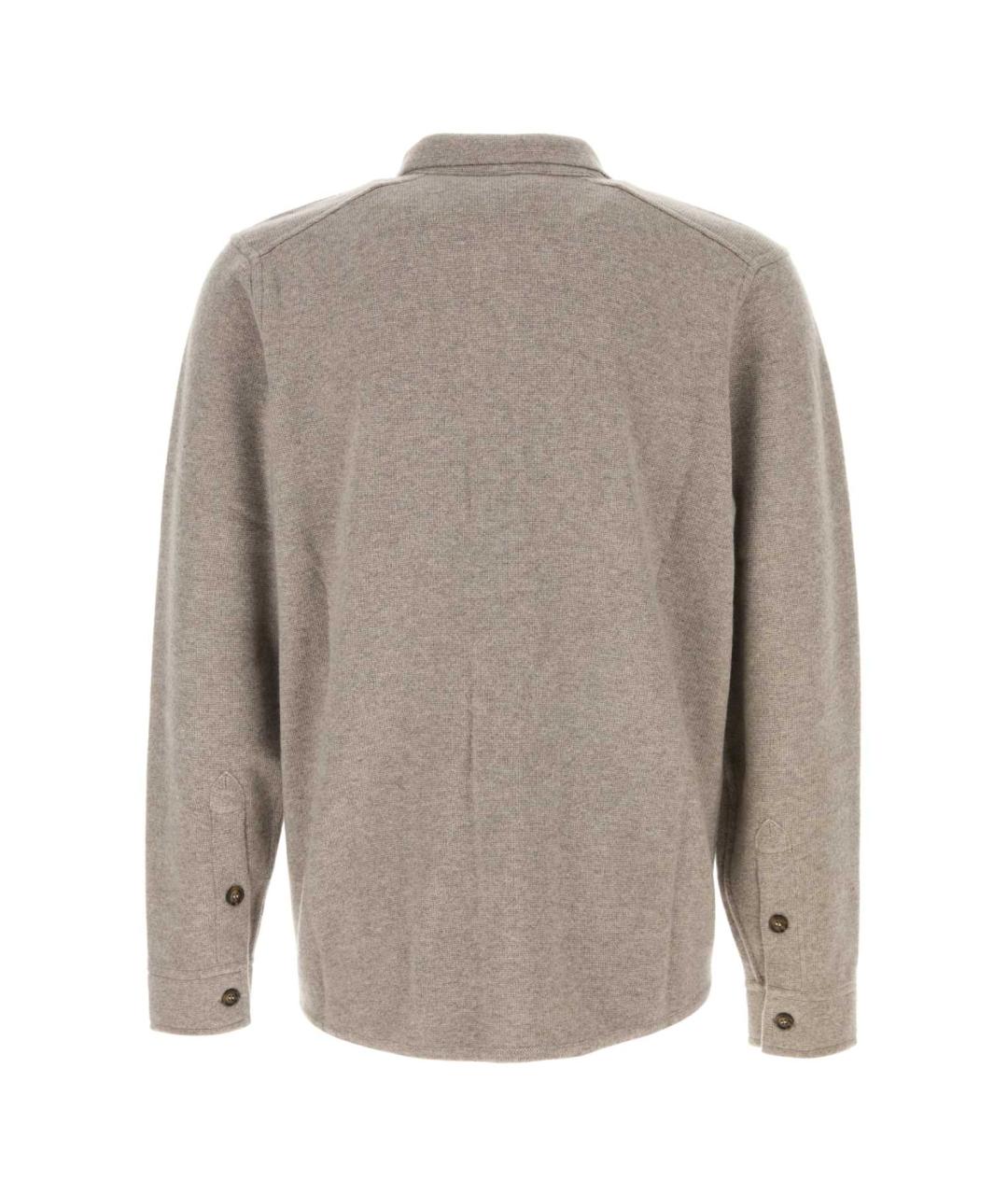 LE KASHA Бежевая кашемировая кэжуал рубашка, фото 2