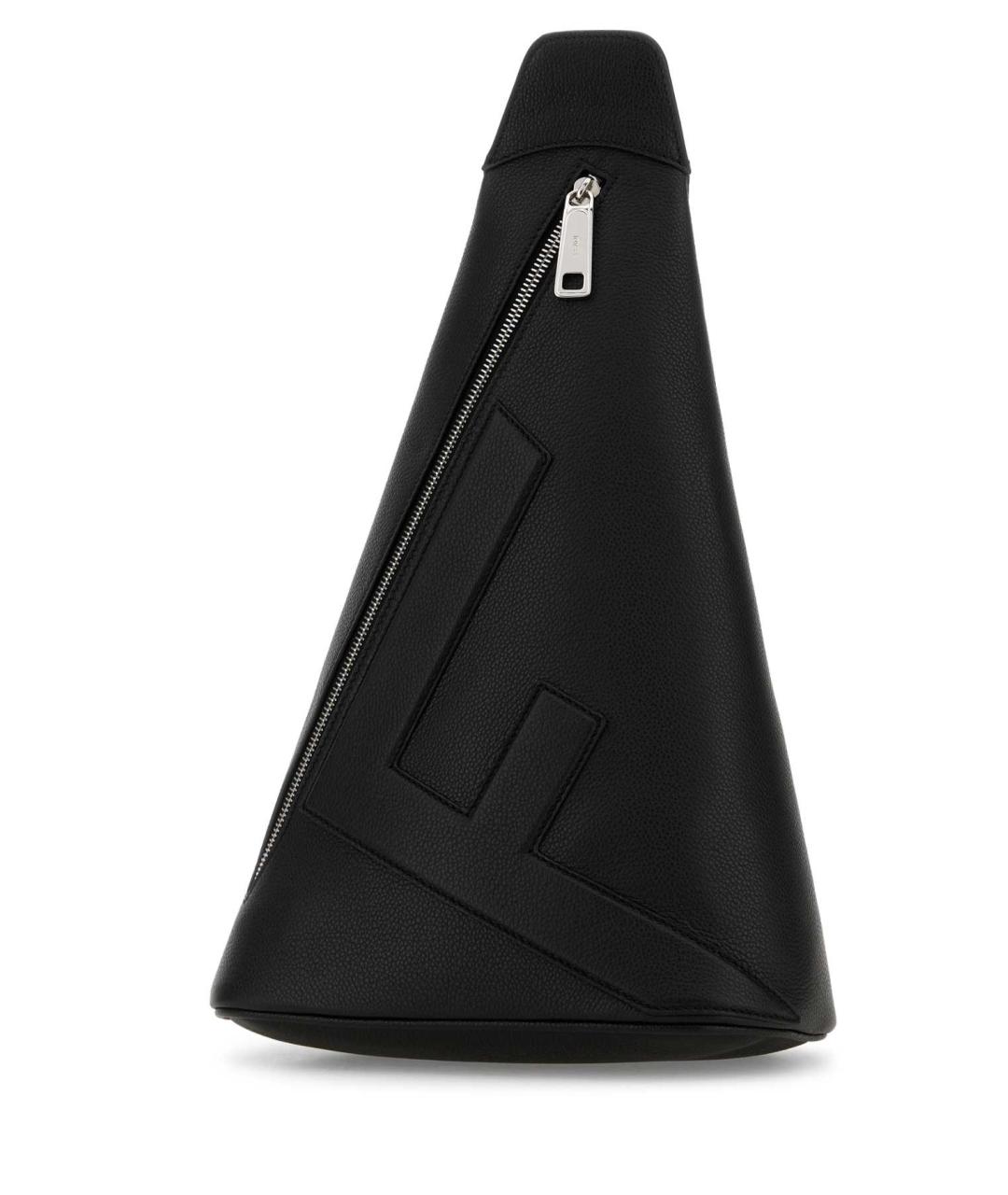 FENDI Черная кожаная сумка на плечо, фото 2