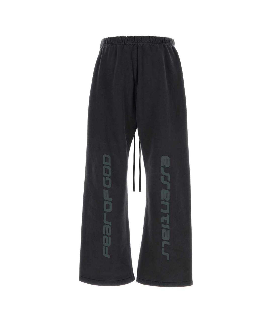 FEAR OF GOD ESSENTIALS Антрацитовые хлопковые повседневные брюки, фото 2