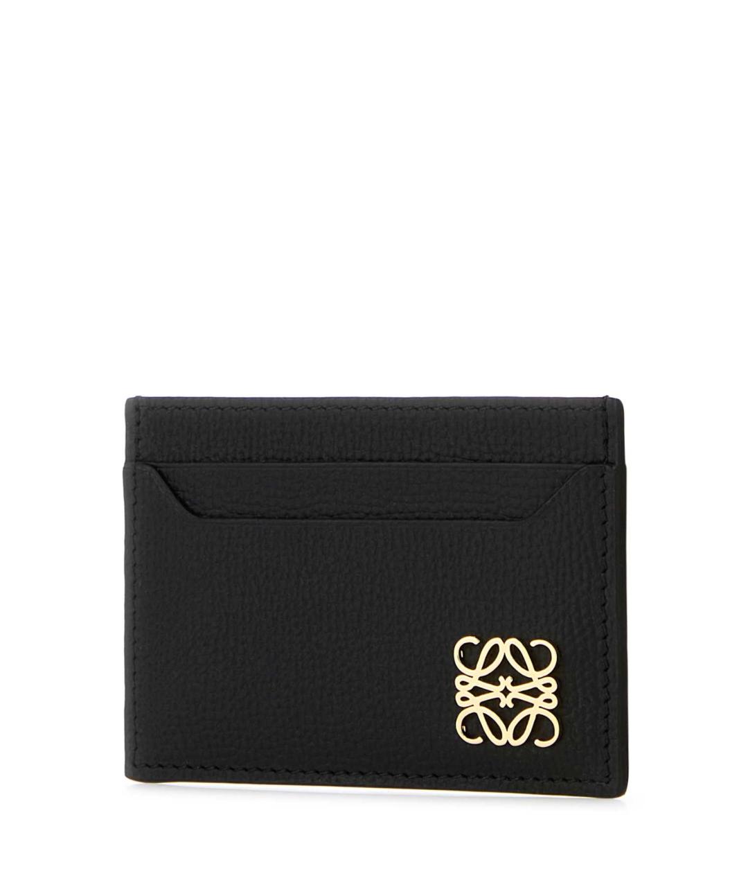 LOEWE Черный кожаный кардхолдер, фото 2