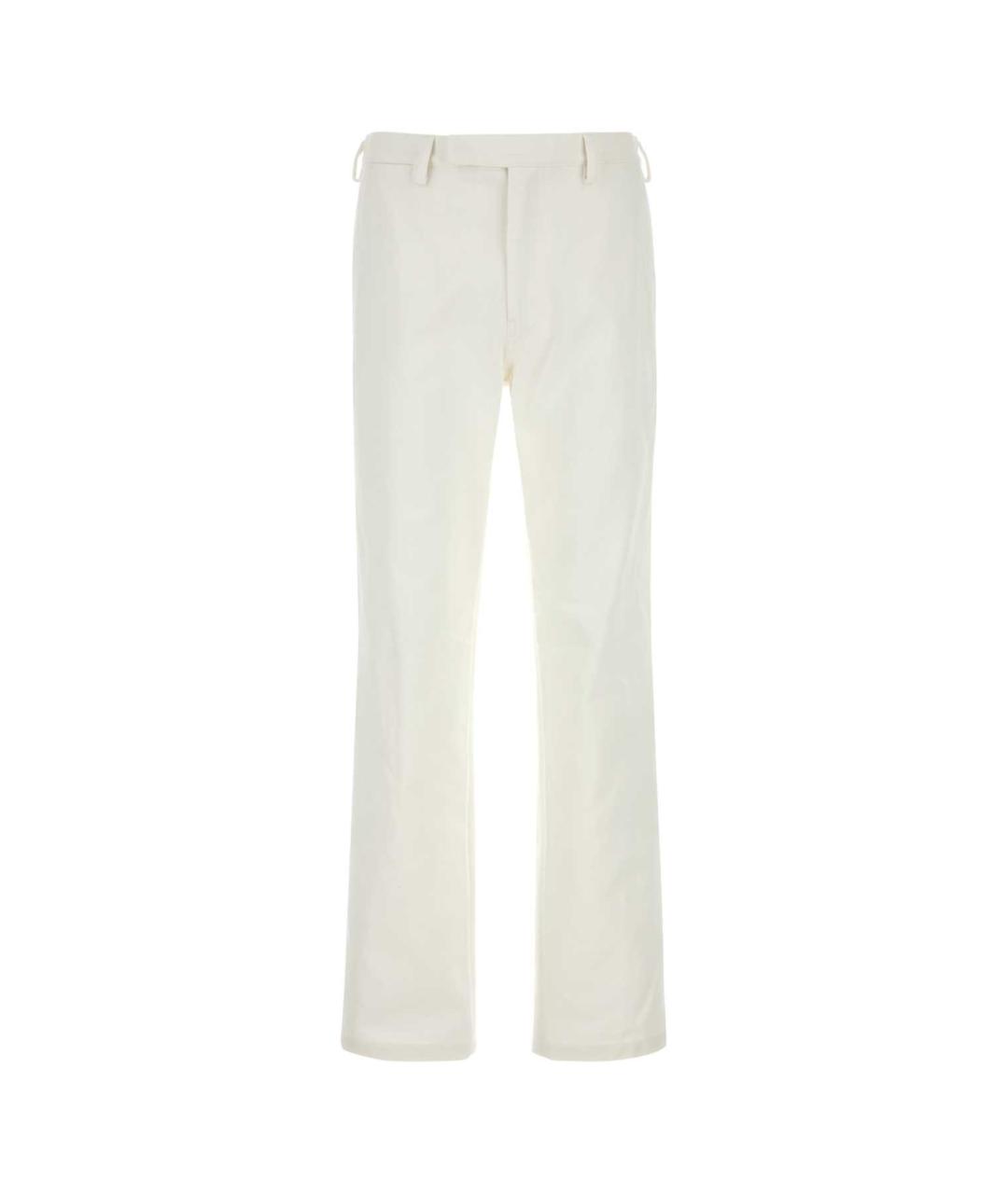 RIER Белые хлопковые прямые джинсы, фото 1